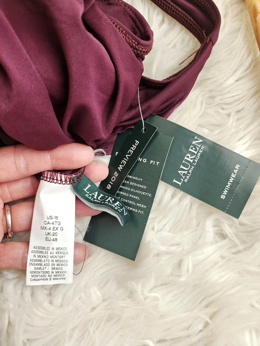 Lauren Ralph Lauren SwimwearTummycontrol Underwire Ruffled Onepiece - Picture 2 of 14